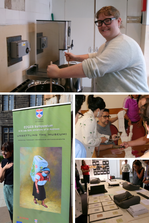 Collage of photos taken at the EDGES Symposium, University of St Andrews